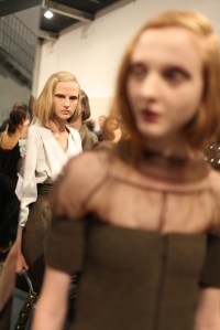 Backstage at Fendi RTW Spring 2016