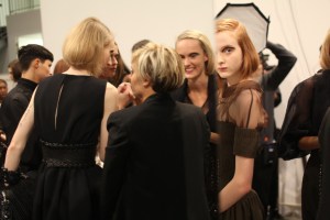 Backstage at Fendi RTW Spring 2016