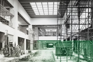 Construction of the new two-story Lord & Taylor wing, the first major expansion of NorthPark, 1973.