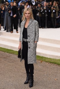 Kate Moss Burberry Prorsum Spring 2016 Front Row