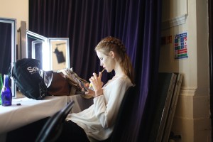 Backstage at Giles Spring 2016