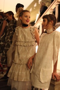 Backstage at Giles Spring 2016
