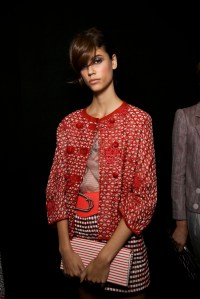 Backstage at Giorgio Armani Spring 2016