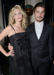 Tamsin Egerton and Josh Hartnett Giorgio Armani London Fashion Week Party 2015