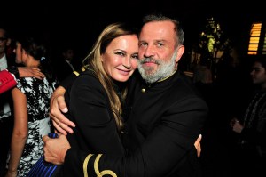 Eva Cavalli at the Givenchy party in Milan