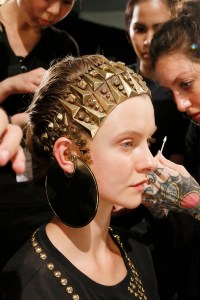 Backstage at Givenchy RTW Spring 2016