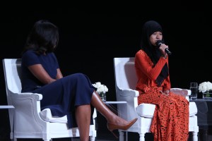 Michelle Obama and Nurfahada.