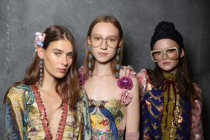 Backstage at Gucci RTW Spring 20