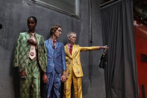 Backstage at Gucci RTW Spring 20