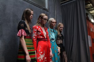 Backstage at Gucci RTW Spring 20