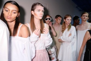 Backstage at Hood By Air RTW Spring 2016