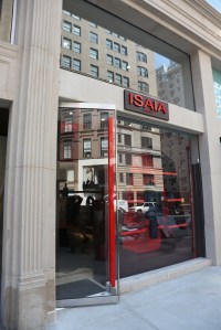 the Isaia store in New York