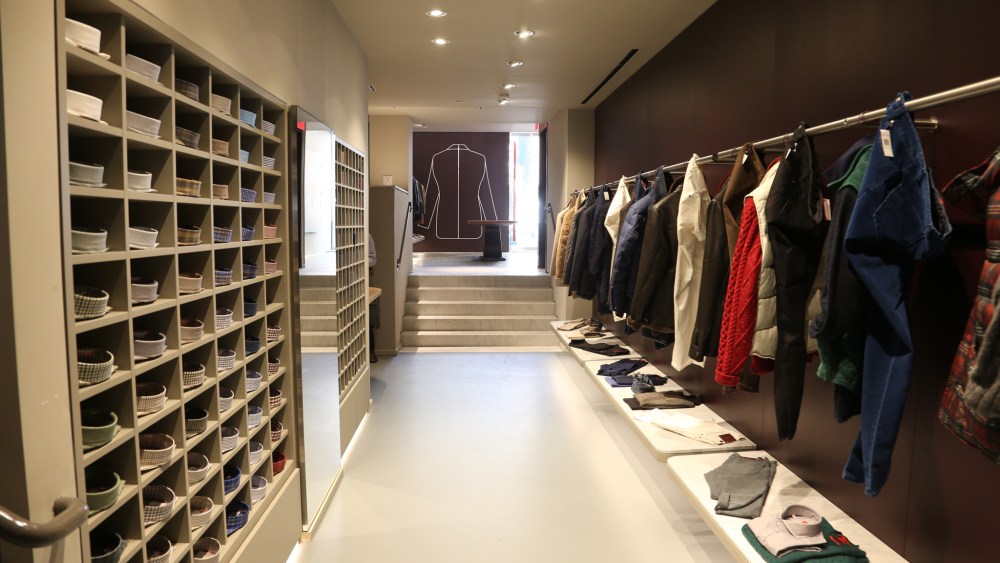 the Isaia store in New York