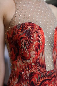 Backstage at Julien Macdonald Spring 2016