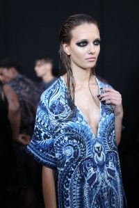 Backstage at Julien Macdonald Spring 2016