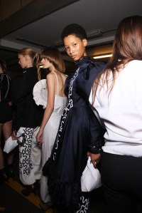 Backstage at JW Anderson Spring 2016