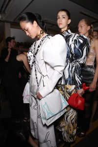 Backstage at JW Anderson Spring 2016