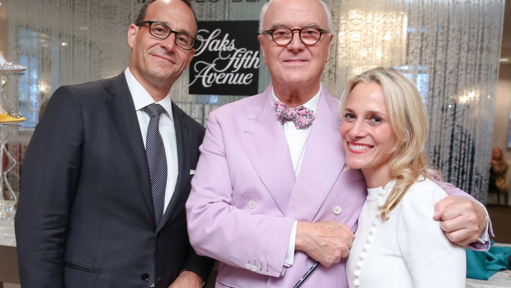Manolo Blahnik Appearance At Saks Draws "Sex And The City" Fans