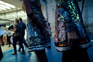 Backstage at Mary Kantrantzou Spring 2016