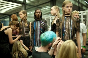 Backstage at Mary Kantrantzou Spring 2016