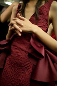 Backstage at Mary Kantrantzou Spring 2016