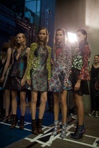 Backstage at Mary Kantrantzou Spring 2016