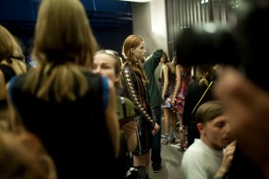 Backstage at Mary Kantrantzou Spring 2016