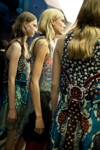 Backstage at Mary Kantrantzou Spring 2016