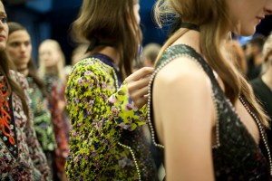 Backstage at Mary Kantrantzou Spring 2016