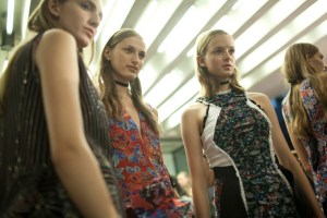 Backstage at Mary Kantrantzou Spring 2016