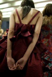 Backstage at Mary Kantrantzou Spring 2016