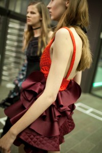 Backstage at Mary Kantrantzou Spring 2016