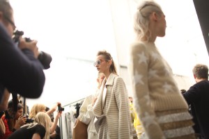 Backstage at Max Mara Spring 2016