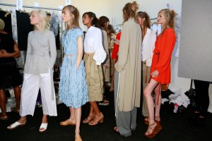 Backstage at Michael Kors RTW Spring 2016