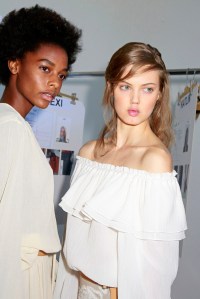 Backstage at Michael Kors RTW Spring 2016