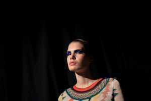 Backstage at Missoni Spring 2016
