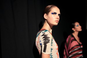 Backstage at Missoni Spring 2016