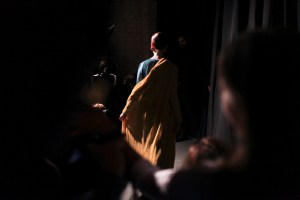 Backstage at Missoni Spring 2016