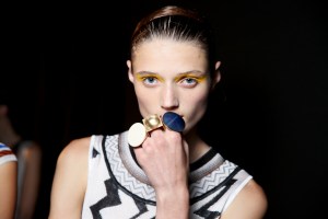 Backstage at Missoni Spring 2016