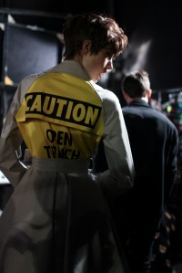 Backstage at Moschino Spring 2016