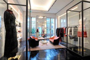 Inside the Mcqueen Paris flagship.