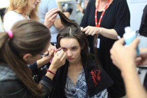 Backstage at MSGM Spring 2016