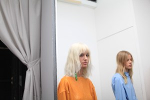 Backstage at MSGM Spring 2016