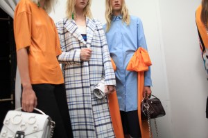 Backstage at MSGM Spring 2016