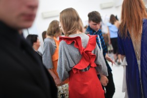 Backstage at MSGM Spring 2016
