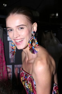 Backstage at Naeem Khan RTW Spring 2016