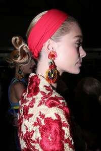 Backstage at Naeem Khan RTW Spring 2016