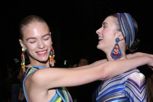 Backstage at Naeem Khan RTW Spring 2016