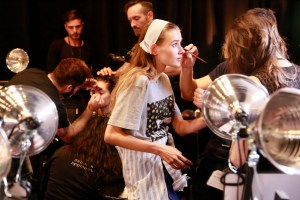 Backstage at Narciso Rodriguez RTW Spring 2016