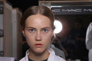 Backstage at Paul Smith Spring 2016